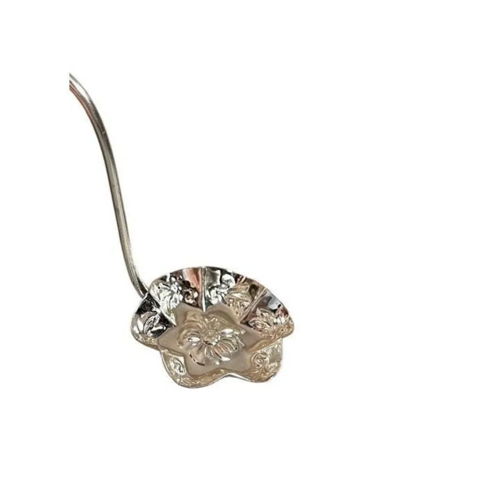 Vintage Mayell Silver Plated Charming Wavy ScallopedRuffle Edge Spoon Jam Spoon